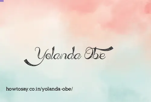 Yolanda Obe