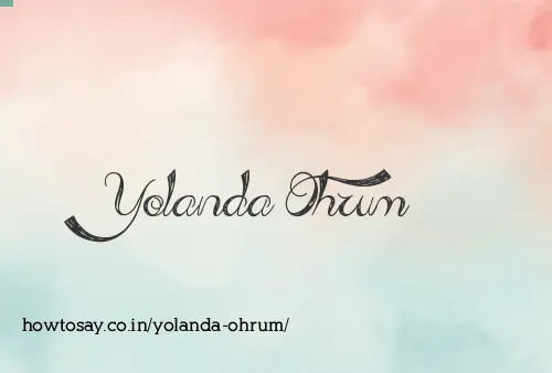 Yolanda Ohrum