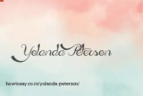Yolanda Peterson