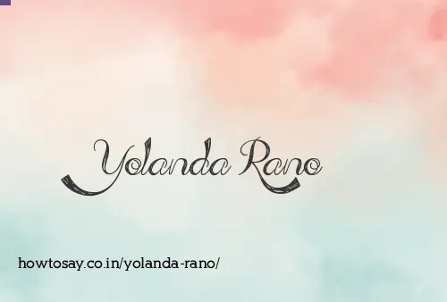 Yolanda Rano