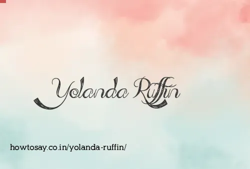 Yolanda Ruffin