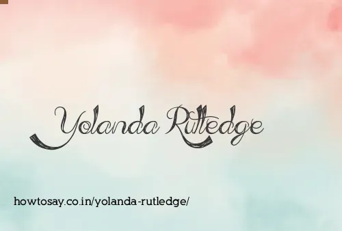 Yolanda Rutledge