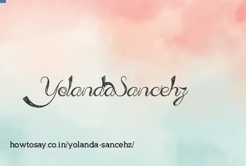 Yolanda Sancehz
