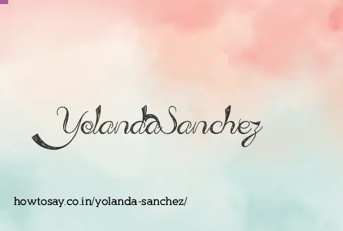 Yolanda Sanchez