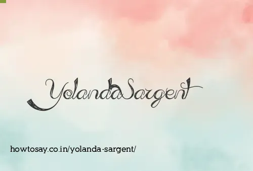 Yolanda Sargent