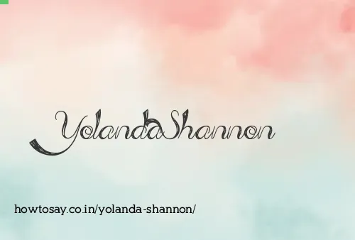 Yolanda Shannon