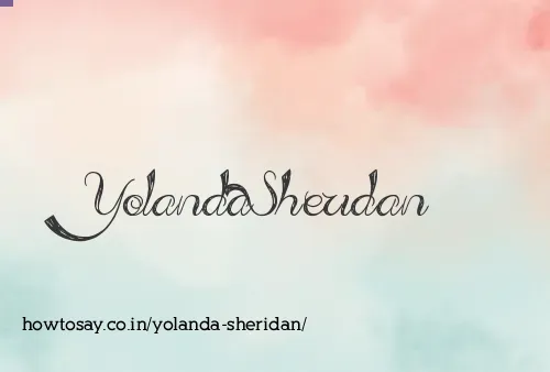 Yolanda Sheridan