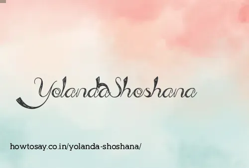 Yolanda Shoshana