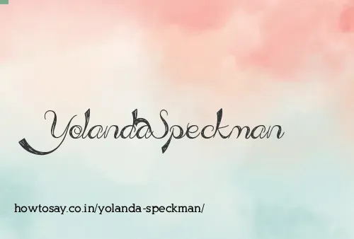 Yolanda Speckman