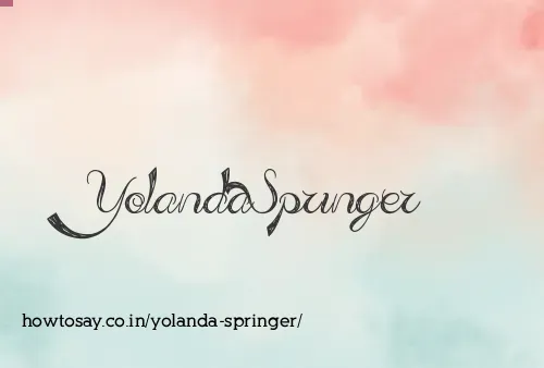 Yolanda Springer