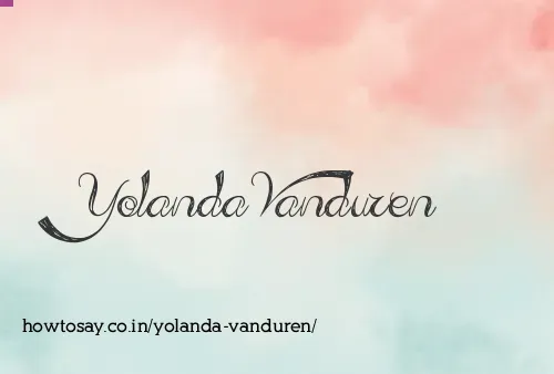 Yolanda Vanduren