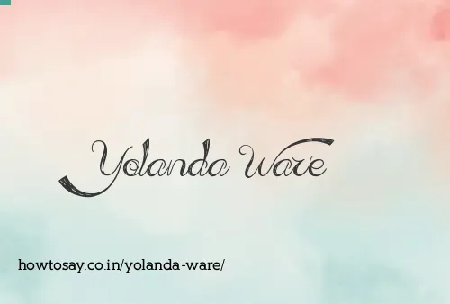 Yolanda Ware