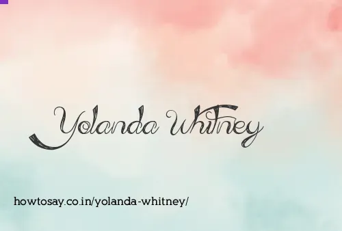 Yolanda Whitney