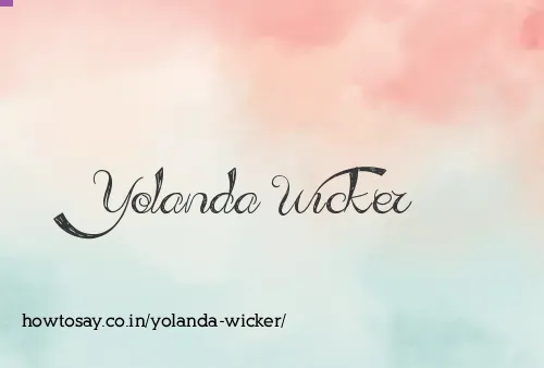 Yolanda Wicker