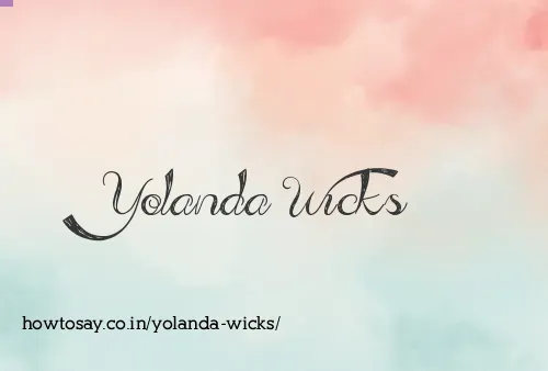 Yolanda Wicks
