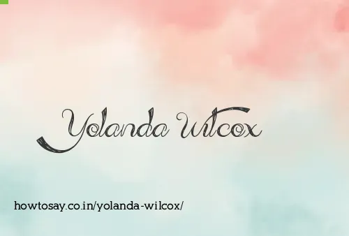 Yolanda Wilcox