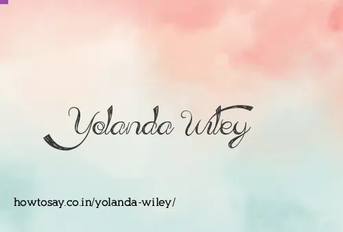 Yolanda Wiley