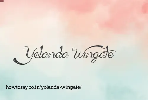 Yolanda Wingate