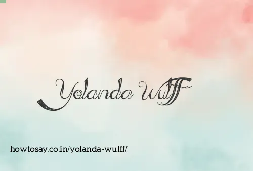 Yolanda Wulff