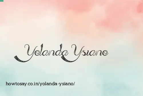 Yolanda Ysiano
