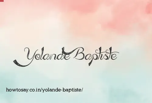 Yolande Baptiste