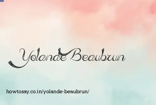 Yolande Beaubrun