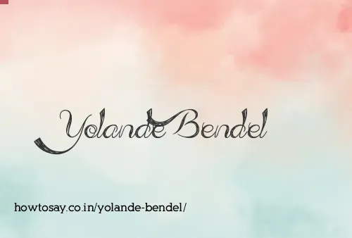 Yolande Bendel