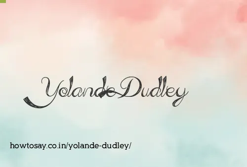 Yolande Dudley