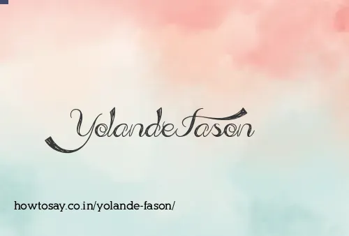 Yolande Fason