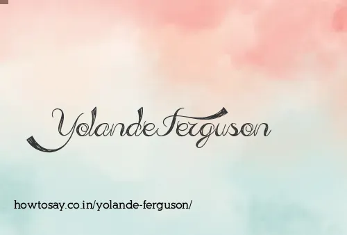Yolande Ferguson