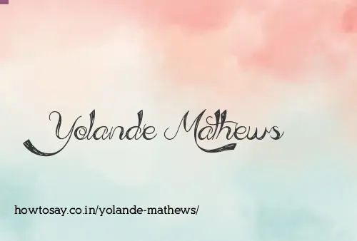 Yolande Mathews