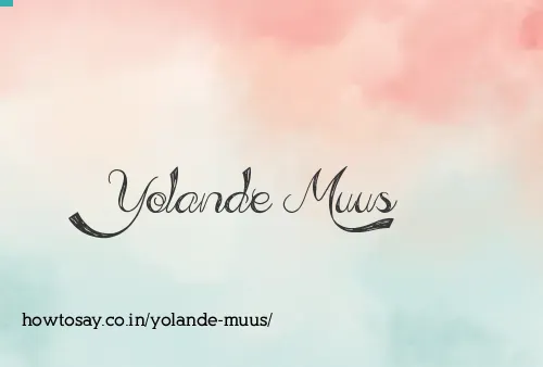 Yolande Muus