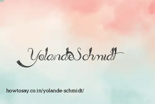 Yolande Schmidt