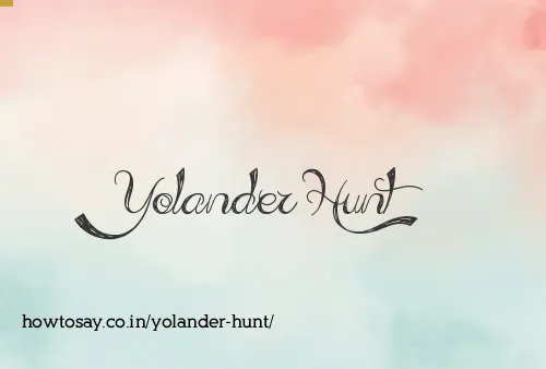Yolander Hunt