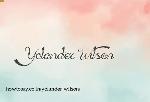 Yolander Wilson