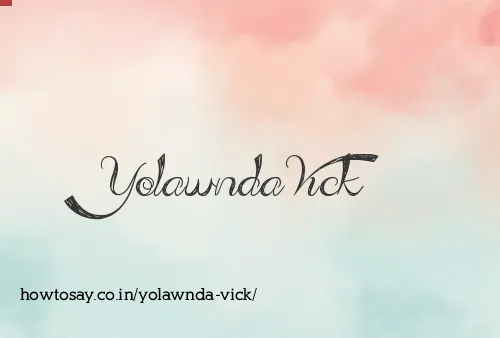Yolawnda Vick