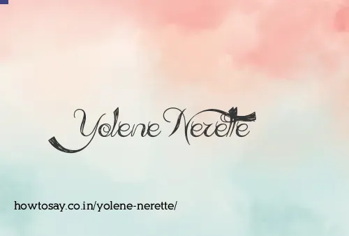 Yolene Nerette