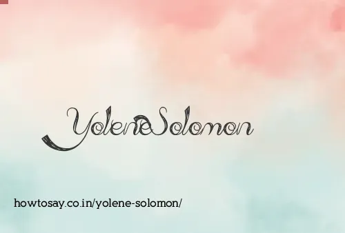 Yolene Solomon