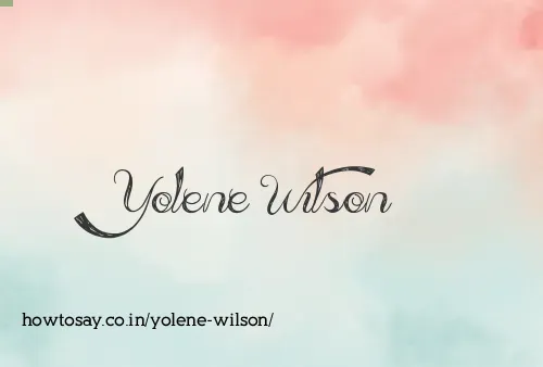 Yolene Wilson