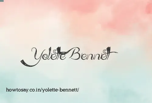 Yolette Bennett