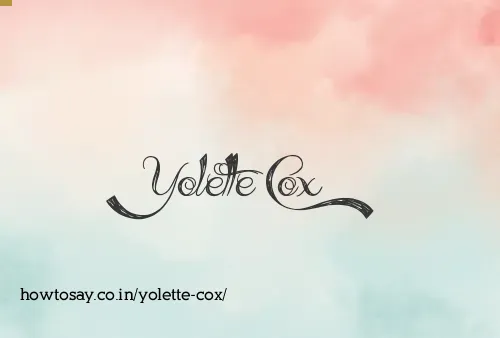 Yolette Cox