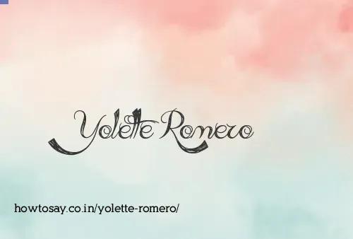 Yolette Romero