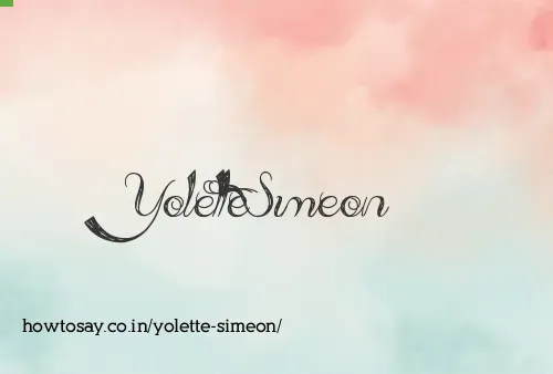 Yolette Simeon