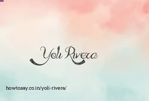 Yoli Rivera