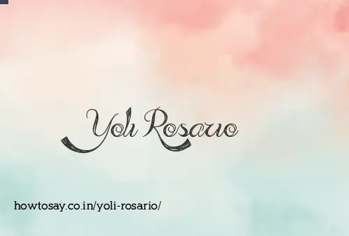 Yoli Rosario