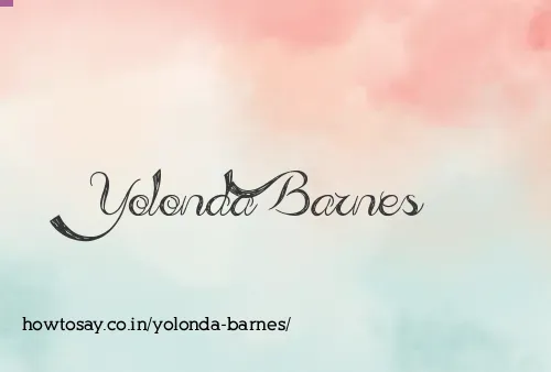 Yolonda Barnes