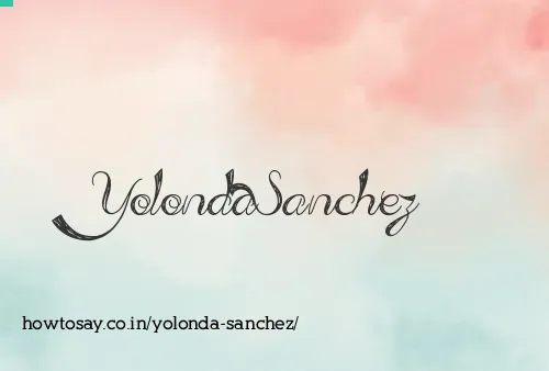 Yolonda Sanchez
