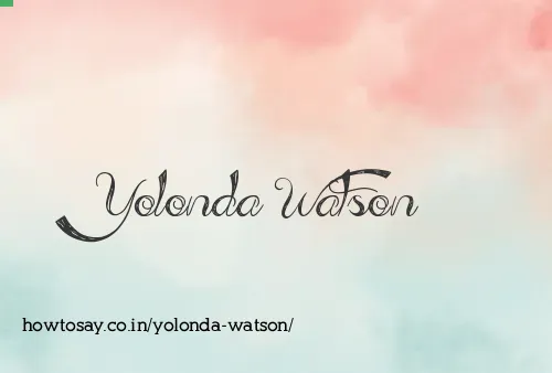 Yolonda Watson