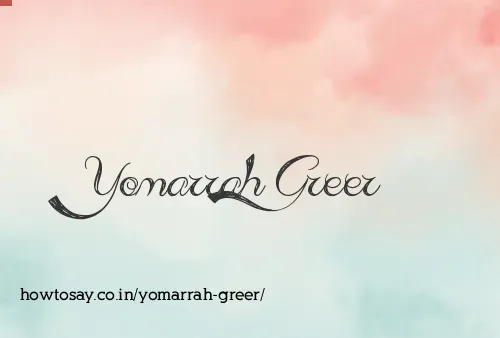 Yomarrah Greer
