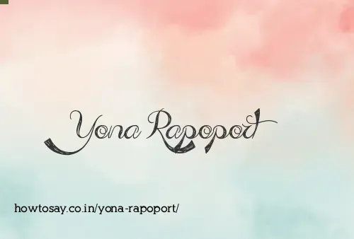 Yona Rapoport